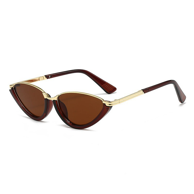 Women's Half Rim Cat Eye Sunglasses