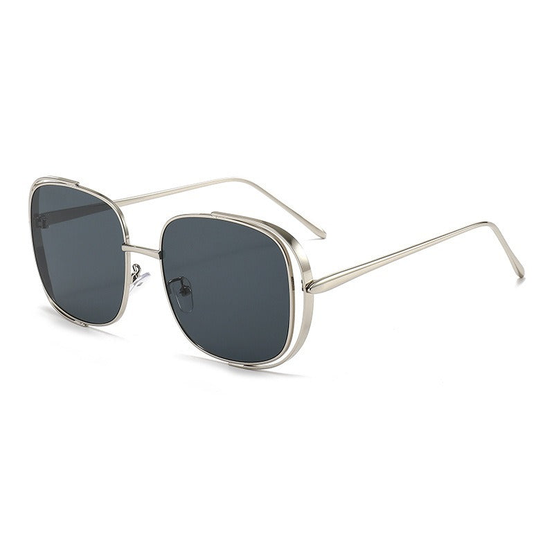 Unisex Square Sunglasses UV400 Metal Frame