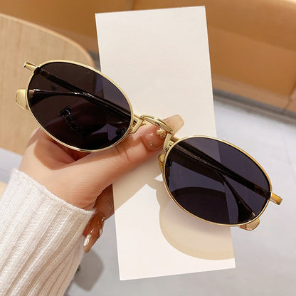 Unisex Round Sunglasses Metal Lens Full Rim