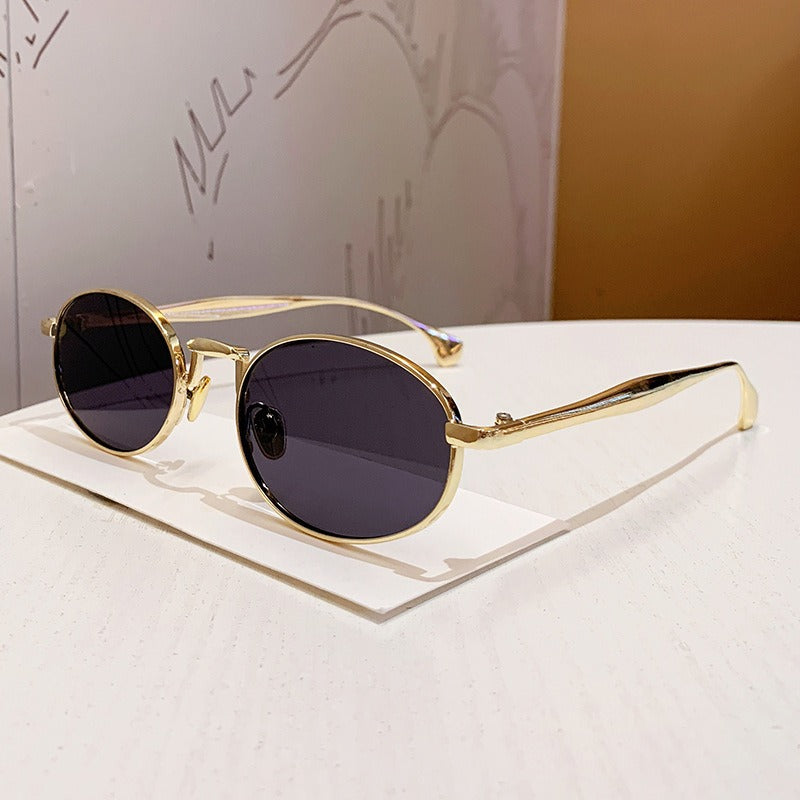 Unisex Round Sunglasses Metal Lens Full Rim