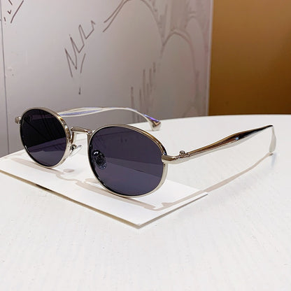 Unisex Round Sunglasses Metal Lens Full Rim