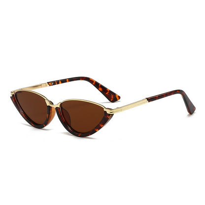 Women's Half Rim Cat Eye Sunglasses UV400