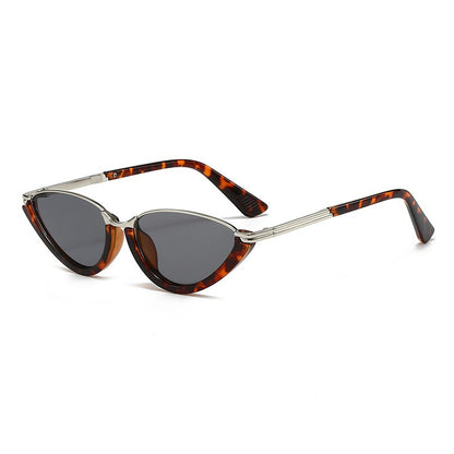 Women's Half Rim Cat Eye Sunglasses UV400